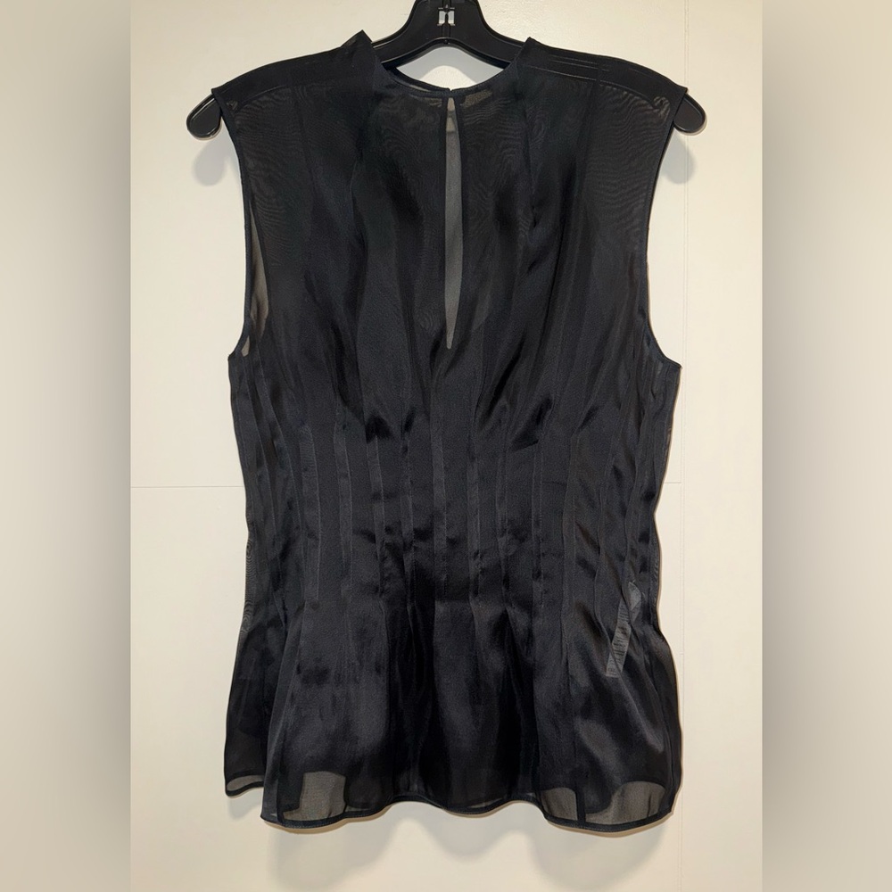 Khaite Westin Organza Top, 6, Black - Picture 10 of 17